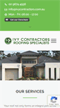 Mobile Screenshot of ivycontractors.com.au