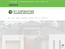 Tablet Screenshot of ivycontractors.com.au